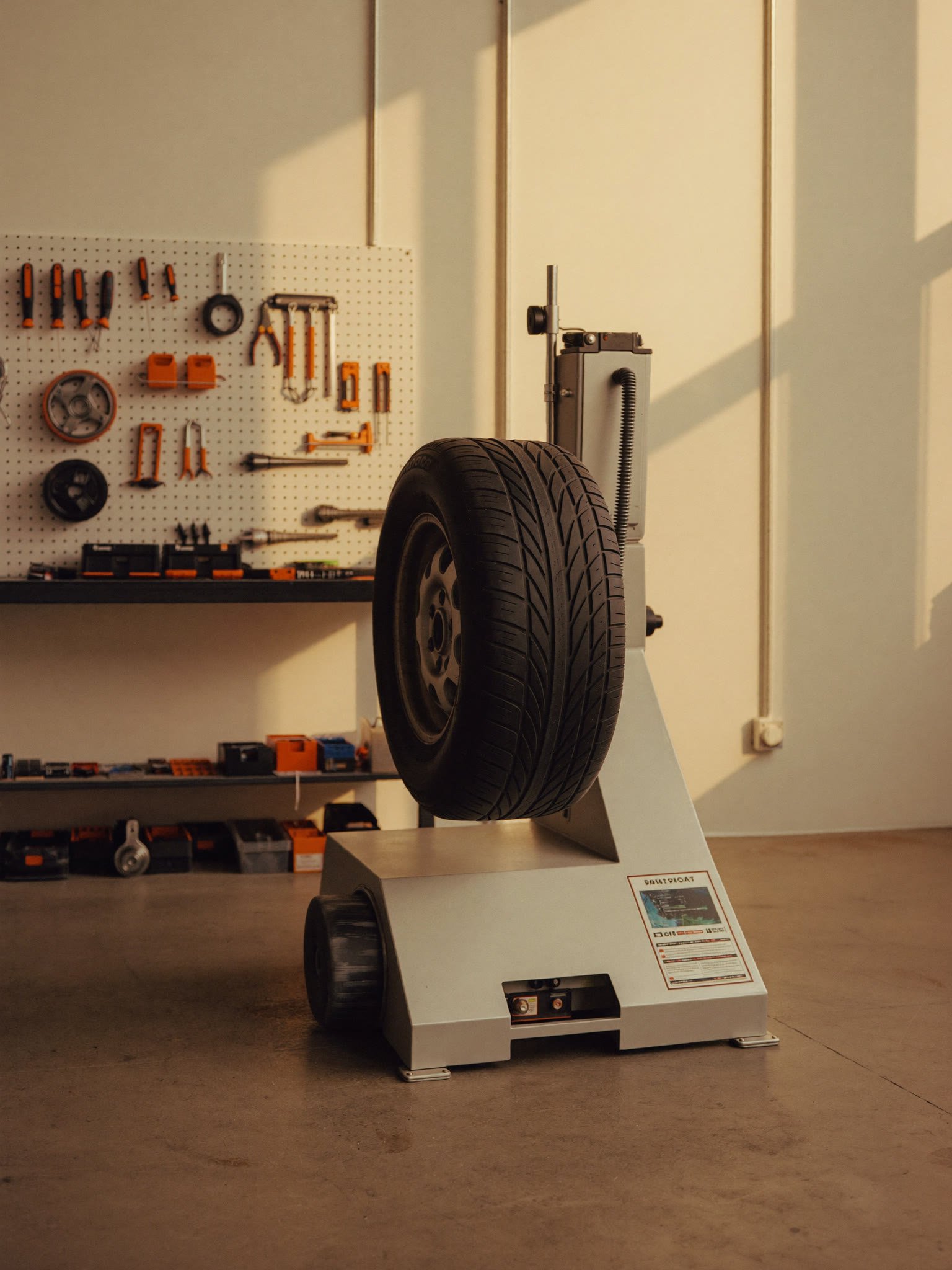 Wheel balancing machine